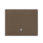This Montblanc Sartorial Mastic Leather 6CC Wallet has textured saffiano on the surface.
