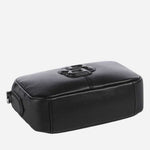 The base of the Anett Black Faux Leather Cross Body Bag with Double B Monogram.