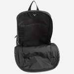 Inside the Oryo Black Recycled Polyester Backpack.