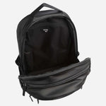 Inside the Stormy Black Polyester Backpack with BOSS Logo.