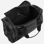 Inside the Stormy Black Recycled Polyester Holdall with Black BOSS Logo.