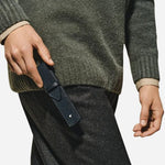The Tweed Blue Sartorial Leather 1-Pen Pouch by Montblanc.