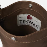 Inside the Paul Smith Khaki 'Floral Street' Organic Cotton Blend Canvas Musette Bag.