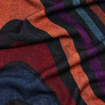 The Women's Midnight Swirl Black Lightweight Wool Scarf by Paul Smith.