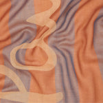 The Paul Smith signature large logo on the Paul Smith Women's Orange Stripe Cotton Scarf with Large Logo.