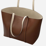 Inside the Hanbury Row Chocolate Brown Large Reversible Open Top Tote Bag.