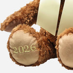 “2026” embroidered on the right sole of the 34 cm 2026 Cosy Year Bear.