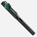 The Safari Special Edition Harry Potter Green Slytherin Fountain Pen M with cap on.