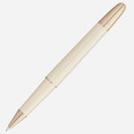 The Meisterstück Doué Classique Ivory Romeo & Juliet Rollerball Pen with cap off.