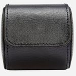 The British Racing Soft Black Leather Single Watch Roll by WOLF.