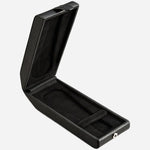 Inside the Philipp Black Faux Leather Flip Watch Stand.