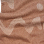 The Women's Brown Wool Blend Scarf with Signature Print by Paul Smith.