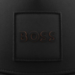 The Elliot PL Black Cap with Mesh Back and Patch Logo by BOSS.