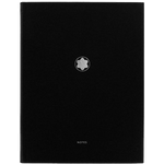 Montblanc medium lined notebook.