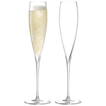LSA Savoy Champagne Flutes Set of 2, 200ml