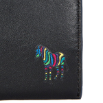 paul smith black zebra logo neck pouch logo