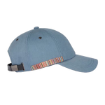 The Light Blue Cotton Baseball Cap with Signature Stripe Trim by Paul Smith.