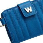 wolf 1834 blue mimi credit card holder with wristlet emblem