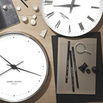 georg jensen 30cm koppel wall clock lifestyle
