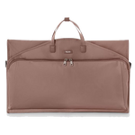 TUMI's Travel Accessory Light Mauve Garment Bag is made out of nylon with polished silver zip pulls.