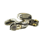 The Paul Smith brand name is engraved on the back of these cufflinks.