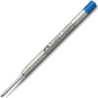 graf von faber castell blue broad ballpoint pen refill