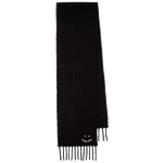 This Paul Smith Women's 'Happy' Alpaca-Blend Black Scarf can be gift wrapped.