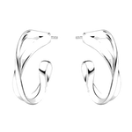 These are the Georg Jensen Sterling Silver Infinity Earhoops.