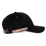 This Paul smith Signature Stripe Trim Black Wool Cap features the signature stripe trim on one side for subtle brand recognition.