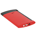 This S.T. Dupont Paris Matt Black & Red Slim 7 Lighter is refillable with black gas 000430.