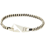 This Paul Smith Silver Bracelet with Zip-Shaped Clasp has been engraved on the clasp.