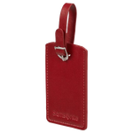 121307 1726 red pu luggage tag