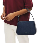5 radley westwell lane indigo evenfall blue small ziptop grab bag 111404