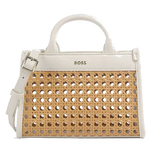 The BOSS ladies tote bag comes with two top handles and a detachable shoulder strap.