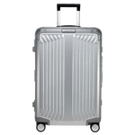 Samsonite's Lite-Box Alu Silver Spinner Suitcase, 69 cm is made out of aluminium so it is durable but heavier than other suitcases.