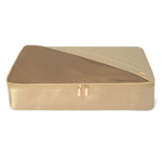 This Travel Access Large Gold Packing Cube by TUMI has polished gold trims that compliment the gold nylon.