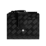 This Montblanc Extreme 3.0 Mini Wallet 6CC in black has a bifold interior with multiple compartments for your cards and a zip pocket.