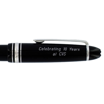 montblanc two line writing instrument cap engraving grotesque italics 10 years at cvs 952f56374ee2648fac7fa25bf9e0c570