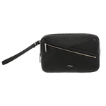 S. T. Dupont Neo Capsule Grained Black Leather Pouch Small
