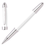 Hugo Boss Icon Chrome Rollerball Pen in White