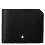 Montblanc's Meisterstück Selection Soft Black 6CC Wallet is crafted out of plain leather.
