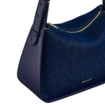 4 radley westwell lane indigo evenfall blue small ziptop grab bag 111404