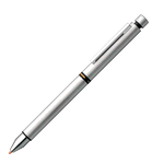 This Lamy silver pen can be used as a ballpoint or pencil.