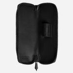 Inside the Extreme 3.0 Black Leather One Pen Pouch with Zip.