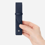 The Sartorial Ink Blue Leather One Pen Pouch by Montblanc.