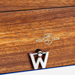 W-shaped winder for the Swan Lake Ballet Musical Jewellery Box in Blue and Walnut Wood.