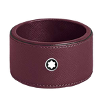 The Montblanc small desk tray is made with a textured Cassis leather with the iconic logo on the front.