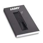 This LAMY Swift Matte Black Rollerball Set comes with a leather case in black.