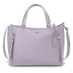 TUMI's Voyageur Lavender Valetta Medium Tote Bag has multiple pockets on the outside so you can keep small items in its own places.