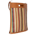 signature stripe raffia bag 1